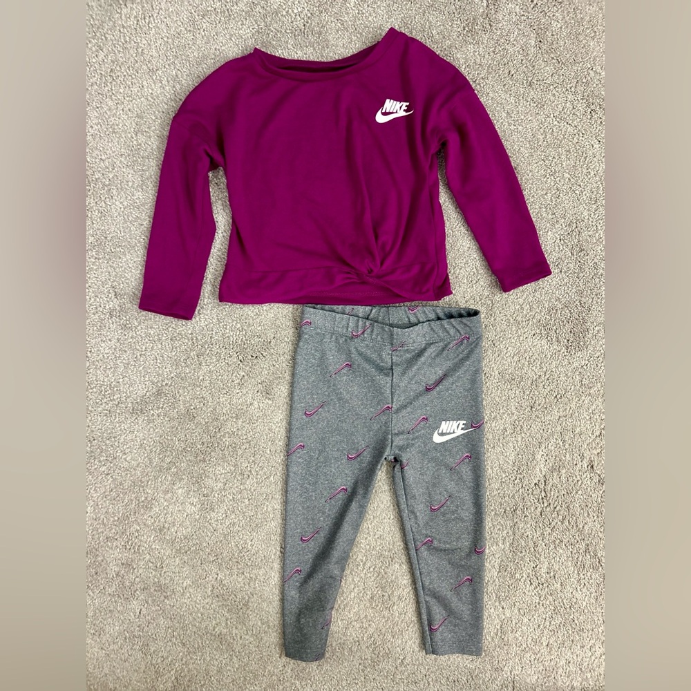 Nike Long Sleeved Top and Leggings Set. 24 Months.